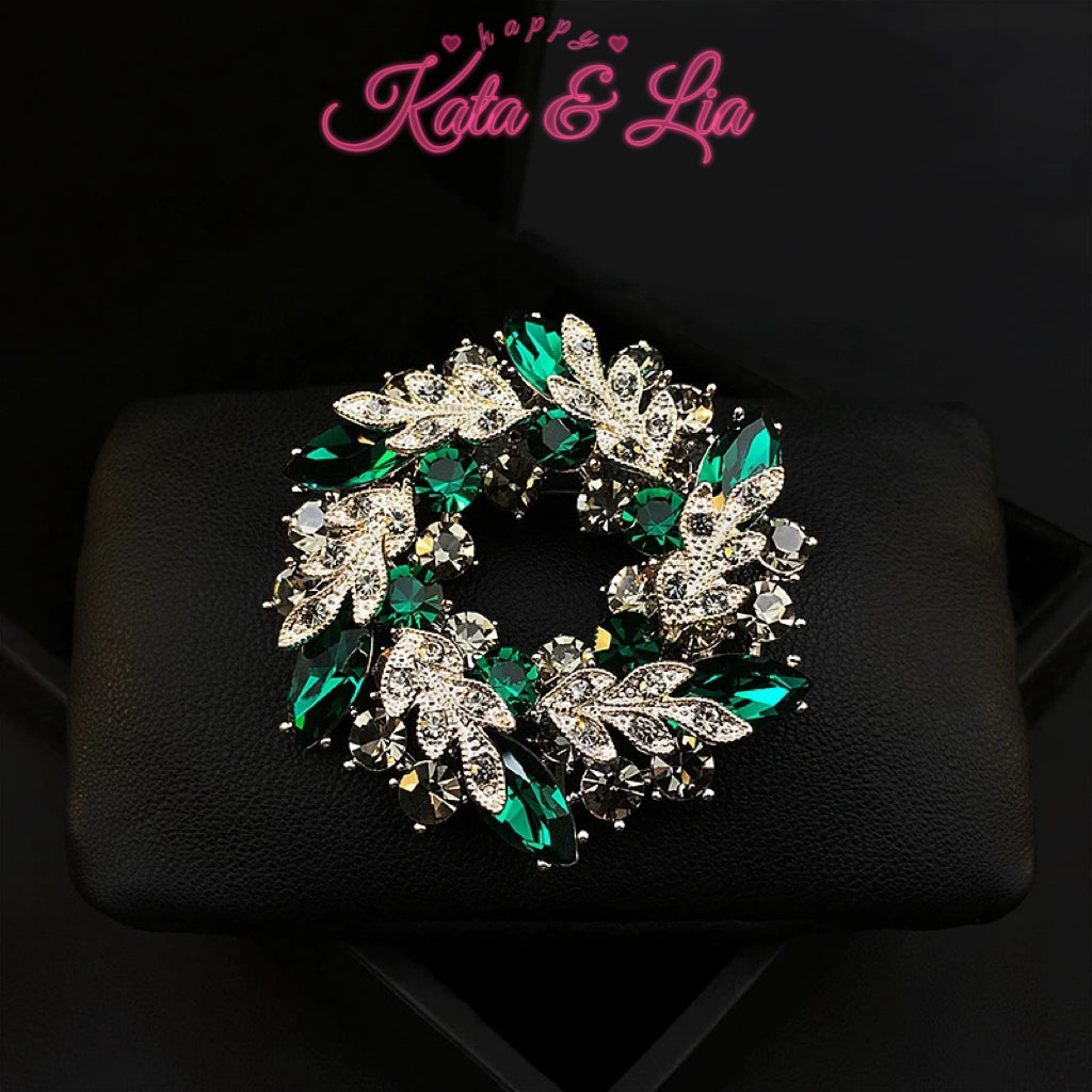 Emerald Radiance Brooch